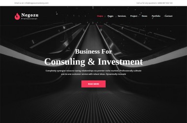 negozu商业资讯服务企业网站html静态模板