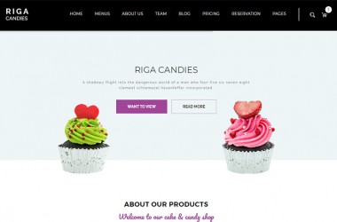 Riga - 冰淇淋冷饮糖果企业HTML静态模板