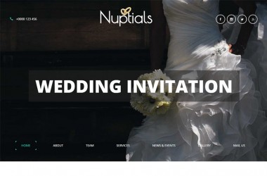 婚礼活动策划工作室响应式企业网站html静态模板