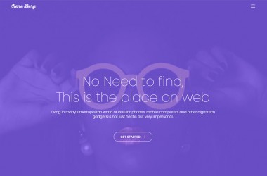 免费紫色精美响应式企业网站bootstrap模板