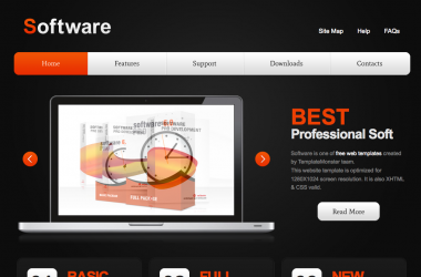 免费软件开发企业网站html模板