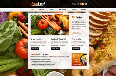 免费餐饮餐厅企业网站html模板