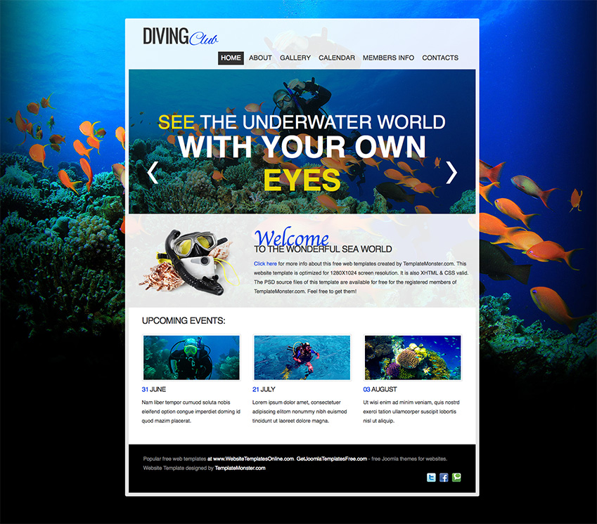 免费海洋环保公益组织企业网站html静态模板