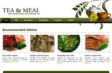 免费餐厅餐饮食品企业网站html模板