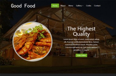 牛排餐厅餐饮食品企业网站html模板