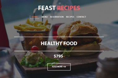 免费美食餐饮网站网页html模板