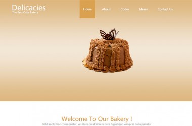 免费蛋糕美食食品网站网页html5模板
