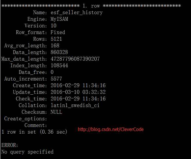 mysql-show-table-status