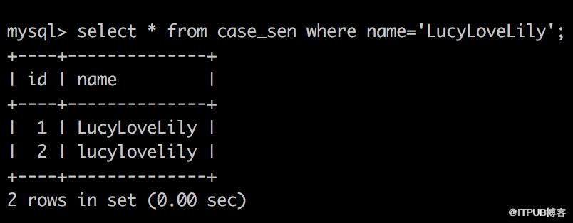 MySQL中varchar的大小写字符比较