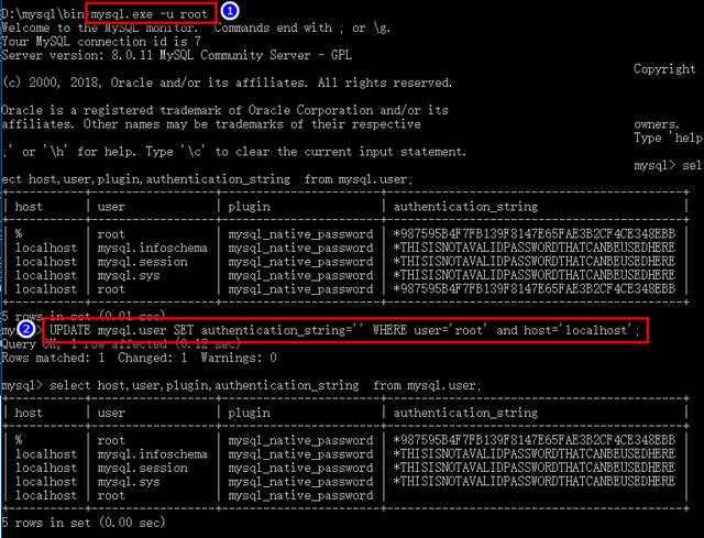 MySQL8下忘记密码后如何重置密码